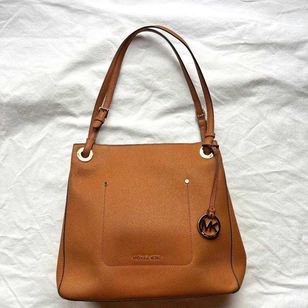 Leather Michael Kors handbag